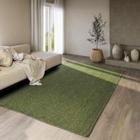 Handgeweven Jute Vloerkleed Rosalie - Groen maat: 300x80cm - materiaal: Jute - Dekbed-Discounter.nl