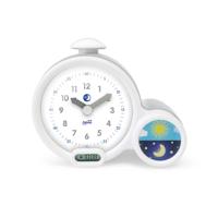 PABOBO Kid'Sleep Clock Slaaptrainer Kinderen - 2-in-1 LED Kinderwekker - Analoog & Digitaal - Wit - thumbnail