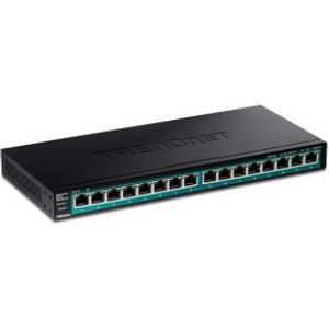 Trendnet TPE-TG161H netwerk-switch Gigabit Ethernet (10/100/1000) Power over Ethernet (PoE) Zwart