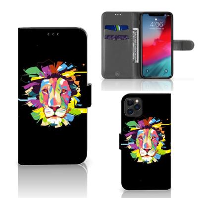 Apple iPhone 11 Pro Max Leuk Hoesje Lion Color Apple iPhone 11 Pro Max Leuk Hoesje Lion Color
