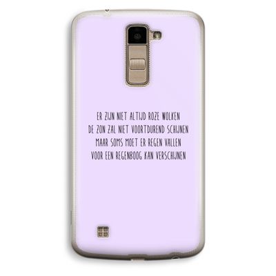 Regenboog: LG K10 (2016) Transparant Hoesje