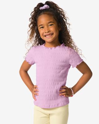 HEMA Kinder T-shirt jersey paars (paars)