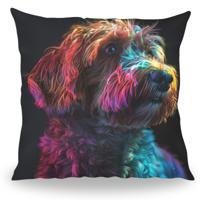 Kussen - Huisdier Portret - Boomer 1 Color - Pillow Buddies