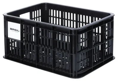 Fietskrat Basil Crate Small 17,5 Liter - Zwart