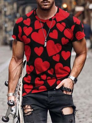 Love Graphic Short Sleeve Casual Round Neck Tee Love Graphic Short Sleeve Casual Round Neck Tee