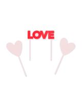 HEMA Herbruikbaar taarttopper 'love'