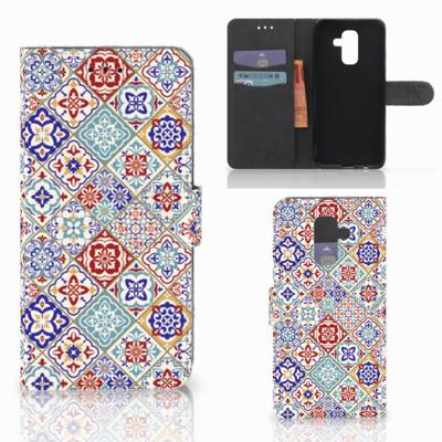 Samsung Galaxy A6 Plus 2018 | Bookcase | Tiles Color