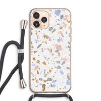 Terrazzo N°8: iPhone 11 Pro Max Transparant Hoesje met koord