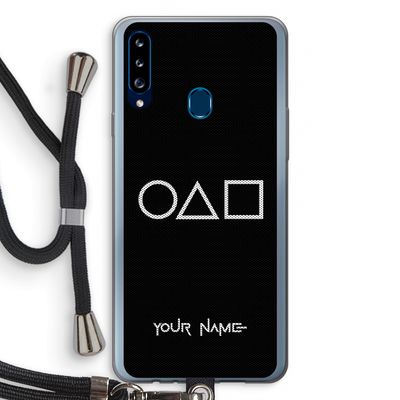 Squid Game: Samsung Galaxy A20s Transparant Hoesje met koord