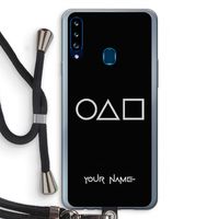 Squid Game: Samsung Galaxy A20s Transparant Hoesje met koord
