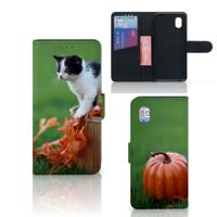 Alcatel 1B (2020) | Telefoonhoesje | Met pasjeshouder | Kitten