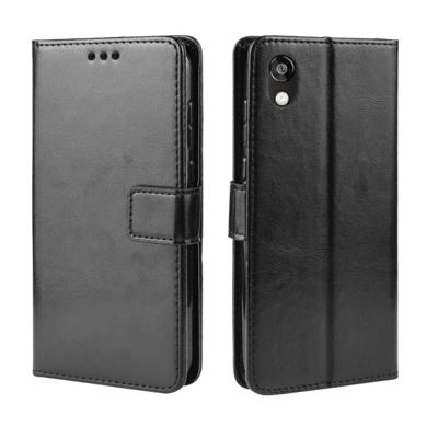Retro Crazy Horse textuur horizontale Flip lederen case fo Huawei eer 8S met houder & card slots & fotolijst (zwart)
