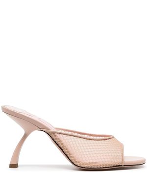 Pīferi mules Tiana en mesh - Rose