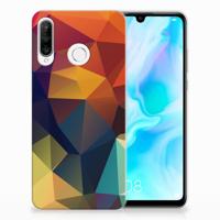 Huawei P30 Lite | TPU Hoesje | Polygon Color