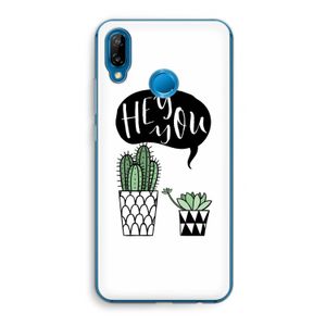 Hey you cactus: Huawei P20 Lite Transparant Hoesje