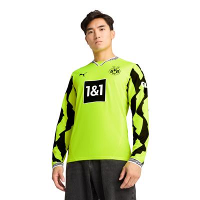 PUMA Borussia Dortmund Anniversary Shirt 2024-2025 Lange Mouwen Geel Zwart