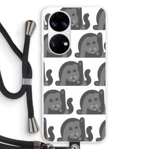 Cats: Huawei P50 Transparant Hoesje met koord