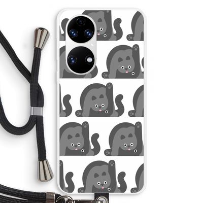 Cats: Huawei P50 Transparant Hoesje met koord