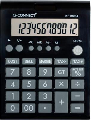 Q-CONNECT bureaurekenmachine KF19064, 12 cijfers, zwart