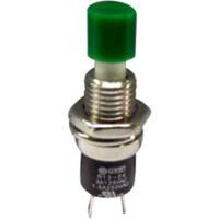 TRU COMPONENTS TC-R13-24B1-05 GN Druktoets 250 V/AC 1.5 A 1x aan/(uit) Moment Groen 1 stuk(s) - thumbnail