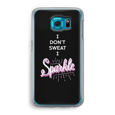 Sparkle quote: Samsung Galaxy S6 Transparant Hoesje