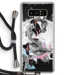 Camouflage de sommeil: Samsung Galaxy Note 8 Transparant Hoesje met koord