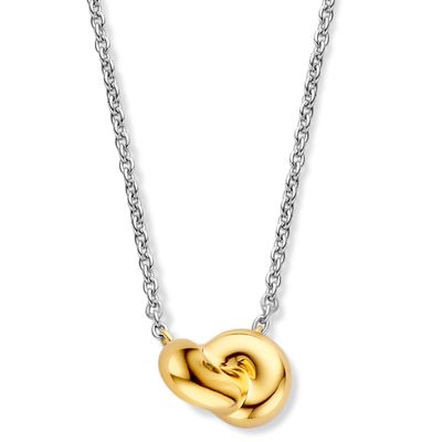 TI SENTO-Milano 34001SY Ketting Knoop zilver goud-en zilverkleurig 38-48 cm