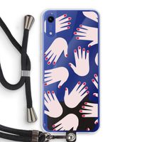 Hands pink: Honor Play 8A Transparant Hoesje met koord