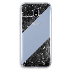 Zwart marmer: Samsung Galaxy J3 (2017) Transparant Hoesje