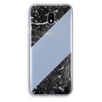 Zwart marmer: Samsung Galaxy J3 (2017) Transparant Hoesje