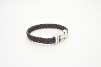 JOSH Heren Leren Smalle Armband Bruin | 24456-BRA