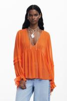 Laagjesblouse - ORANGE - S