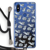 Poezen: Xiaomi Mi Mix 3 Transparant Hoesje met koord