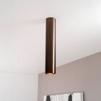 Canopus bronzo l by LUSENZ - Cilindervormige opbouwspot met geborsteld bronzen coating