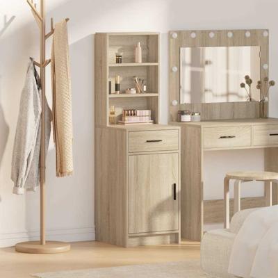 Highboard met lade Sonoma eiken 40 x 40,5 x 135 cm Bewerkt hout