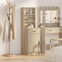 Highboard met lade Sonoma eiken 40 x 40,5 x 135 cm Bewerkt hout