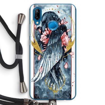 Golden Raven: Huawei P20 Lite Transparant Hoesje met koord
