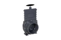 Valterra PVC Schuifkraan 110mm - Robuuste RVS Spindel, Onderhoudsvriendelijk, Geschikt voor Vijvers & Zwembaden