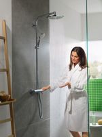 Hansgrohe Crometta S 240 1jet Showerpipe Met Thermostaat Ecosmart Chroom - thumbnail