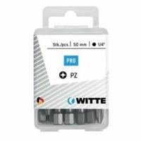 Set van tips WITTE Pozidriv PZ2 5 Stuks