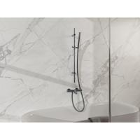 Fortifura Calvi Badkraan - met glijstangset - staafhanddouche - gladde doucheslang - geborsteld gunmetal PVD SW767491/SW766537/SW721165/SW720225