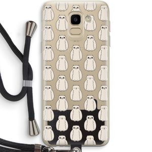 Uilen: Samsung Galaxy J6 (2018) Transparant Hoesje met koord
