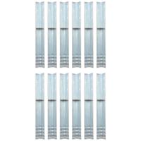 VidaXL Grondanker l-vormig 5x5x50 cm gegalvaniseerd staal 12 st