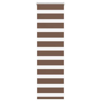 VidaXL Zebra rolgordijn 50x100 cm stofbreedte 45,9cm polyester bruin