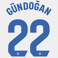 Gündoğan 22 (Officiële FC Barcelona Away Bedrukking 2023-2024)