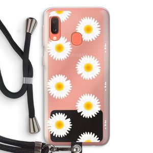 Margrietjes: Samsung Galaxy A20e Transparant Hoesje met koord