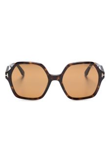 TOM FORD Eyewear lunettes de soleil Romy à monture oversize - Marron