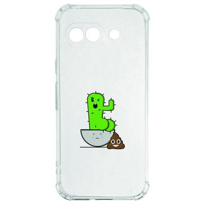 Google Pixel 9a Hoesje - Cactus Poo TPU Antishock Google Pixel 9a Hoesje - Cactus Poo TPU Antishock