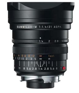 Leica 11647 M 21mm F/1.4 Summilux ASPH zwart Finish 11647