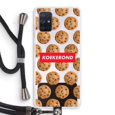 Koekerond: Samsung Galaxy A71 Transparant Hoesje met koord